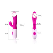 Rabbit Dildo Vibrators G-Spot Vibrators Sexy Toys for Women (IJ-DV0012)